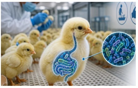 Bảo vệ sinh học dựa trên hệ vi sinh vật ở gà con