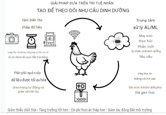 Trí tuệ nhân tạo và dinh dưỡng chính xác trong chăn nuôi gia cầm